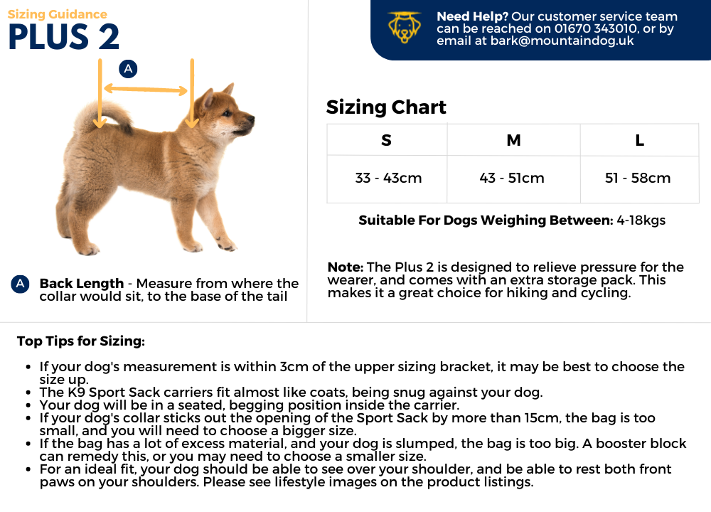K9 Sport Sack - Plus 2