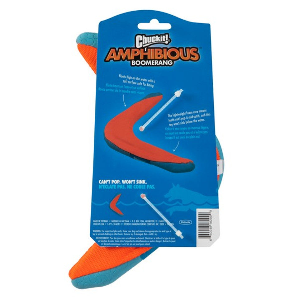 The back of the Amphibious Boomerang packaging.