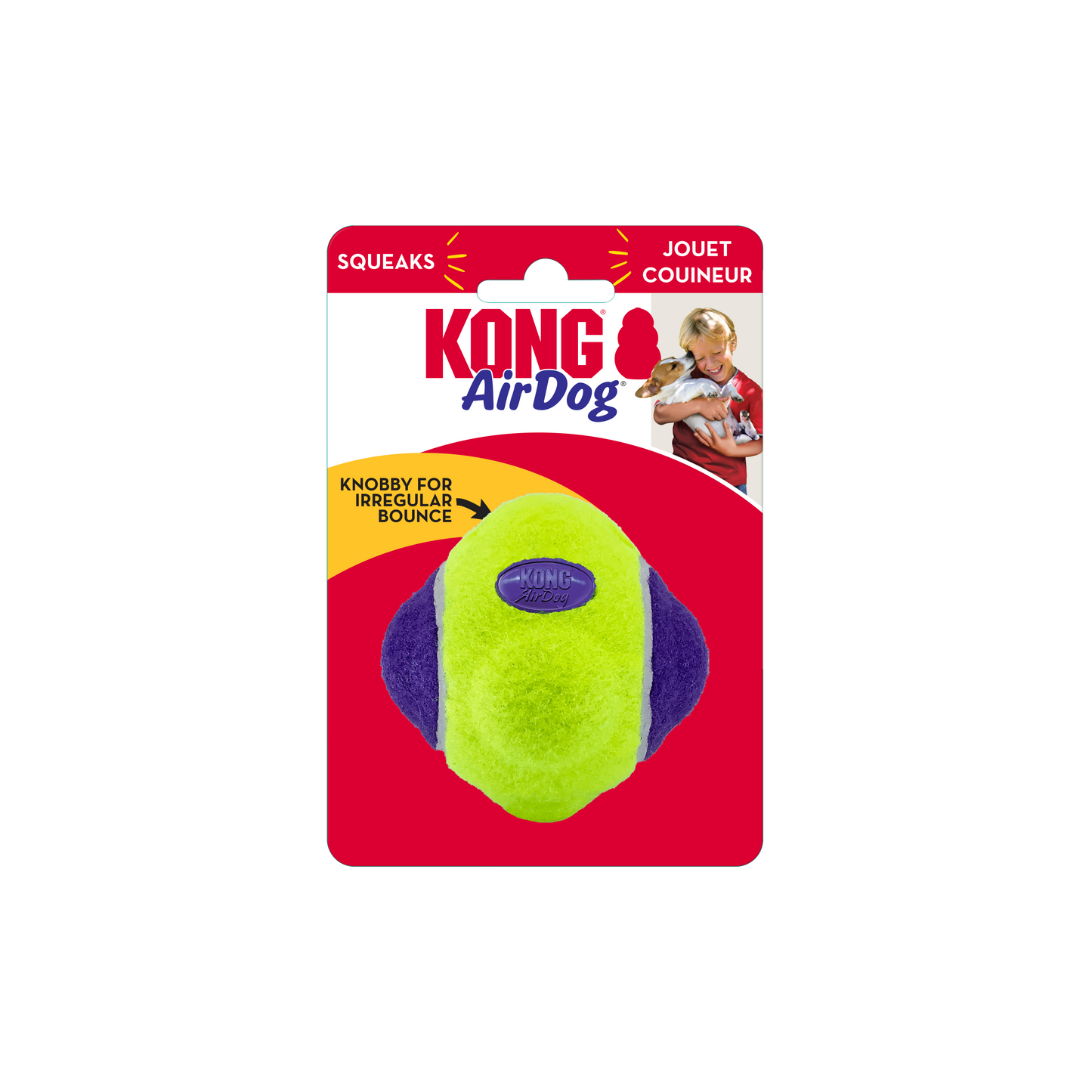 KONG - Air Squeaker Knobby Ball