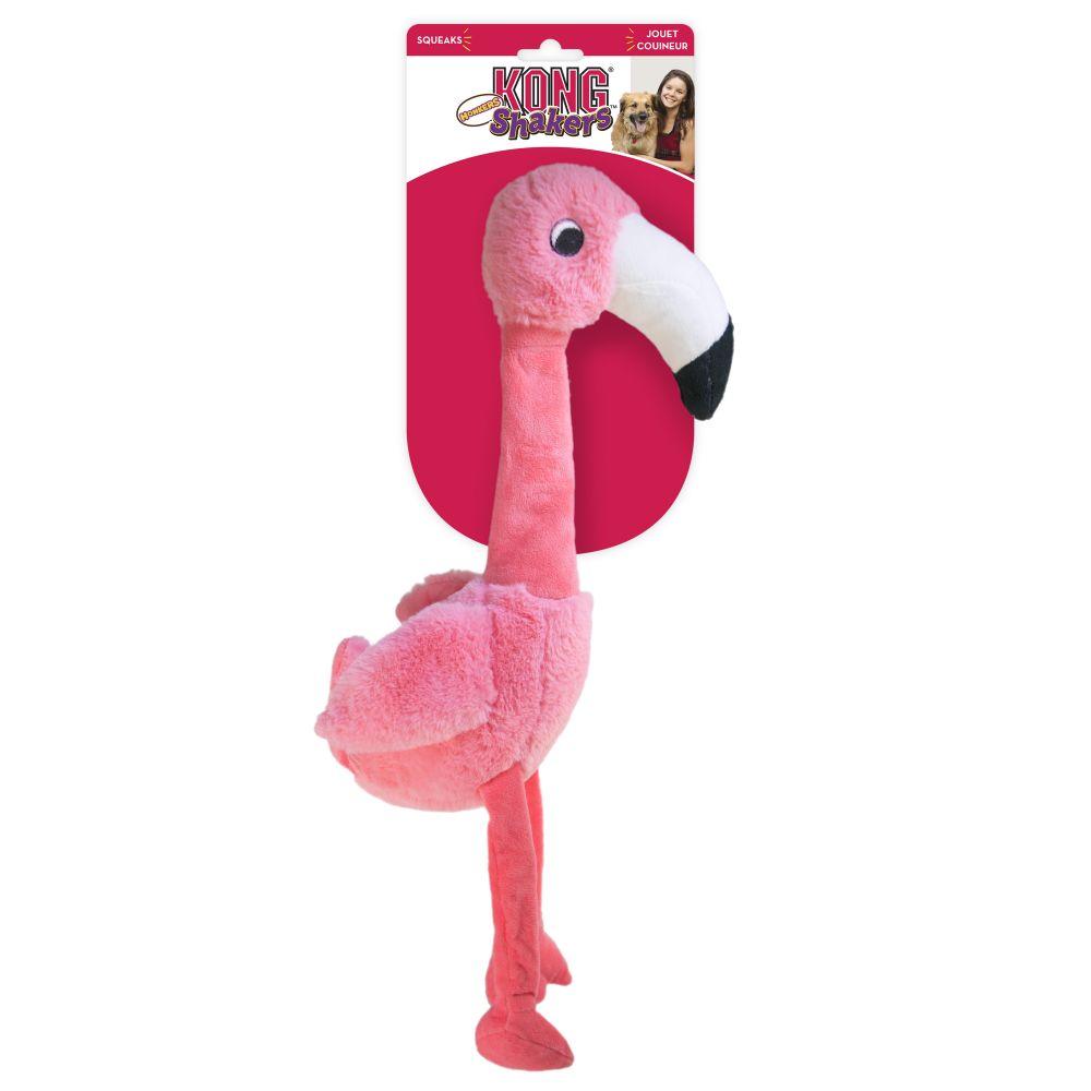 Stock image of the KONG Flamingo, against a white background.