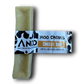 Large dog chew treat, with cow print packaging.