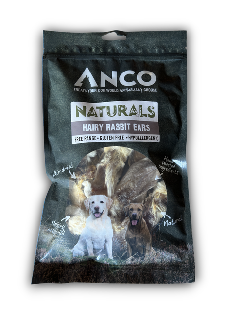 Studio image of the Anco Naturals Hairy Rabbit Ears.