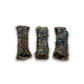 Three cod fingers on a blank background.