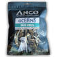 A studio image of the Anco Oceans dried sprats dog treat package.