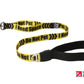 A stock image of the Signs Pro Lead with "I Need Space - Reactive" lettering. Yellow and black colours, with a handle and a carabiner.