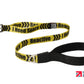 A stock image of the Signs Pro Lead with "I Need Space - Reactive" lettering. Yellow and black colours, with a handle and a carabiner.