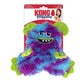 Stock image of the KONG Frizzles Razzle, a shaggy monster plush toy with purple colours, against a white background.