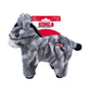 A stock image of the Low Stuff Stripes, featuring a grey and black striped plush donkey design, with a white background.