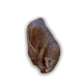 Pig ear on a clear background.
