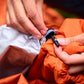 Lifestyle image of the Bivvy Bag toggles.