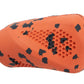 Orange Dog Throw Toy with black speckles on a white background.