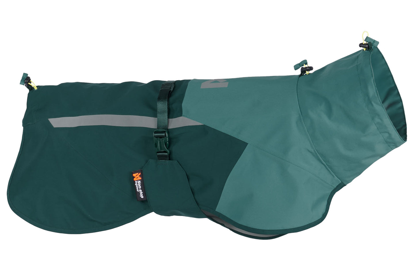 Stock image of the Fjord Jacket 2.0 with two-tone colours in Teal, featuring reflective details.