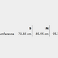 Size chart for the Explore Belt, with hip circumference measurements.