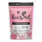 Pink package of Pooch & Mutt Turkey & Hemp treats with a white background.