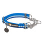 A studio image of the Ruffwear Chain Reaction collar in Blue Pool.
