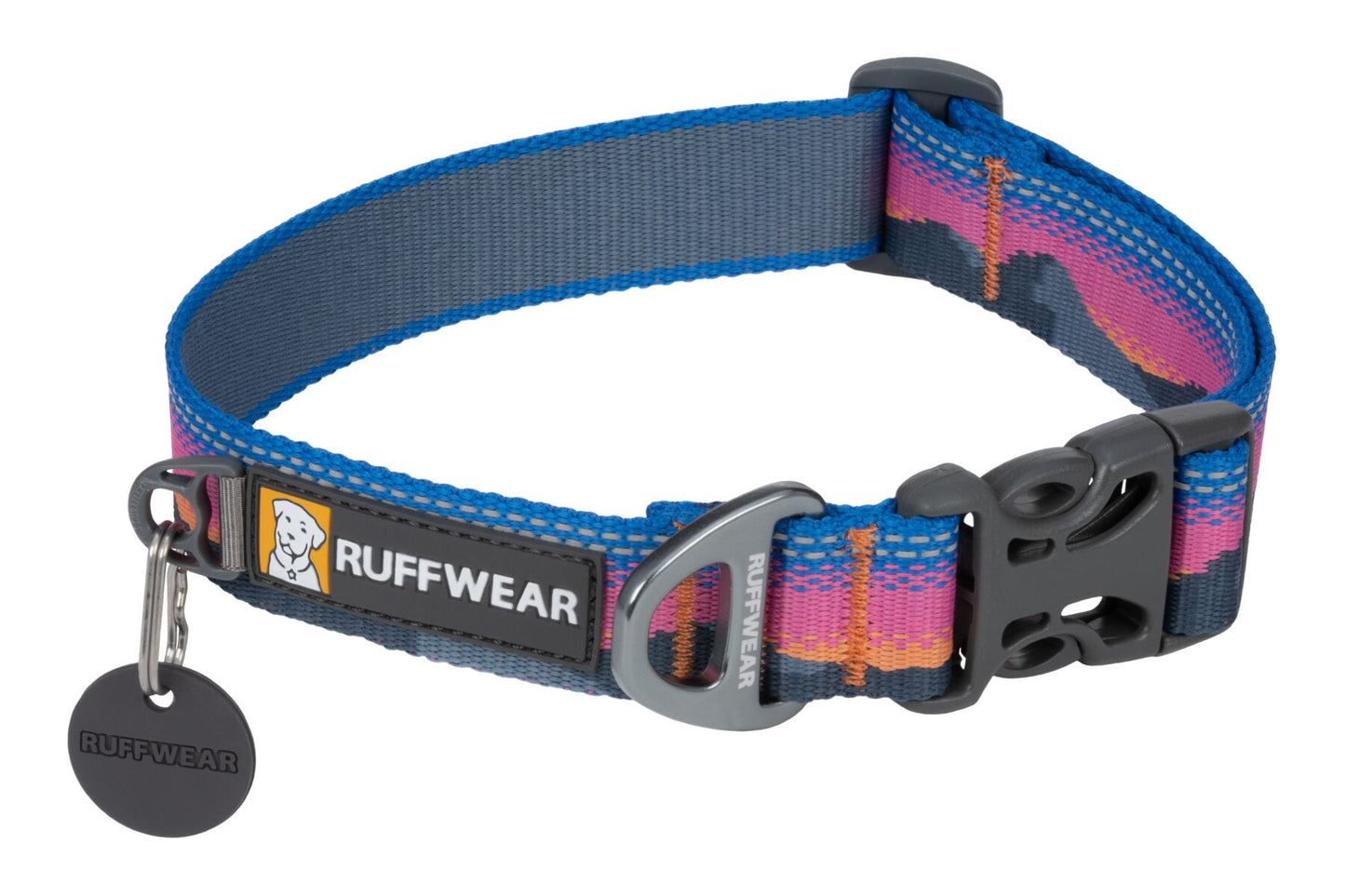 A studio image of the Ruffwear Crag Collar in Alpine Dusk.