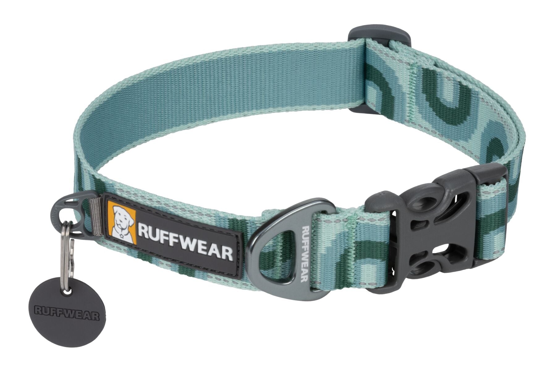 A studio image of the Ruffwear Crag Collar in Grassy Oxbow.