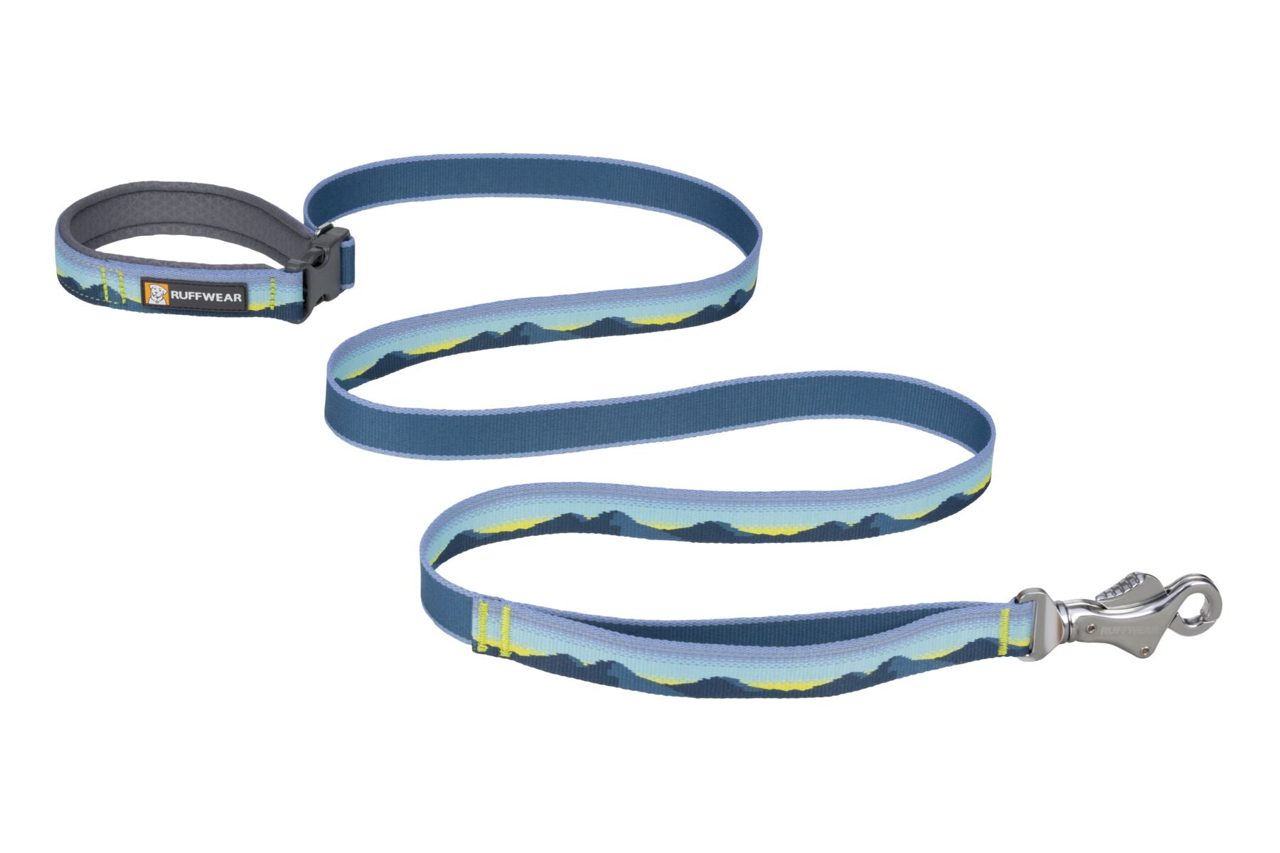 Stock image of the Crag Lead in Alpine Dawn, on a white background, featuring mountain patterns along the length of the lead. 