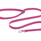 Stock image of the Flagline Leash in Alpenglow Pink, on a white background.