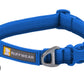 Stock image of the Front Range Collar in Blue Pool, an everyday collar with a gradient from light to dark, with Ruffwear branding.