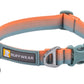 Stock image of the Front Range Collar in Spring Fade, an everyday collar with a gradient from light to dark, with Ruffwear branding.