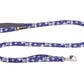 Stock image of the Front Range Lead in Wildflower, a purple lead with floral patterns, on a white background.
