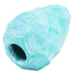 Stock image of the Glacial Blue Gnawt-a-Cone toy, a pinecone shaped toy with a hole in the bottom.