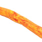 Stock image of the Gnawt-a-Stick in Salamander Orange, an irregular shape long toy, on a white background.