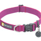 Stock image of the Hi & Light Alpenglow Pink collar, a lightweight, everyday collar, on a white background.