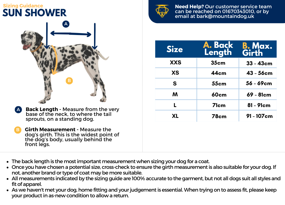 Ruffwear - Sun Shower Jacket *NEW YEAR SALE*VERY LIMITED STOCK ONLY*