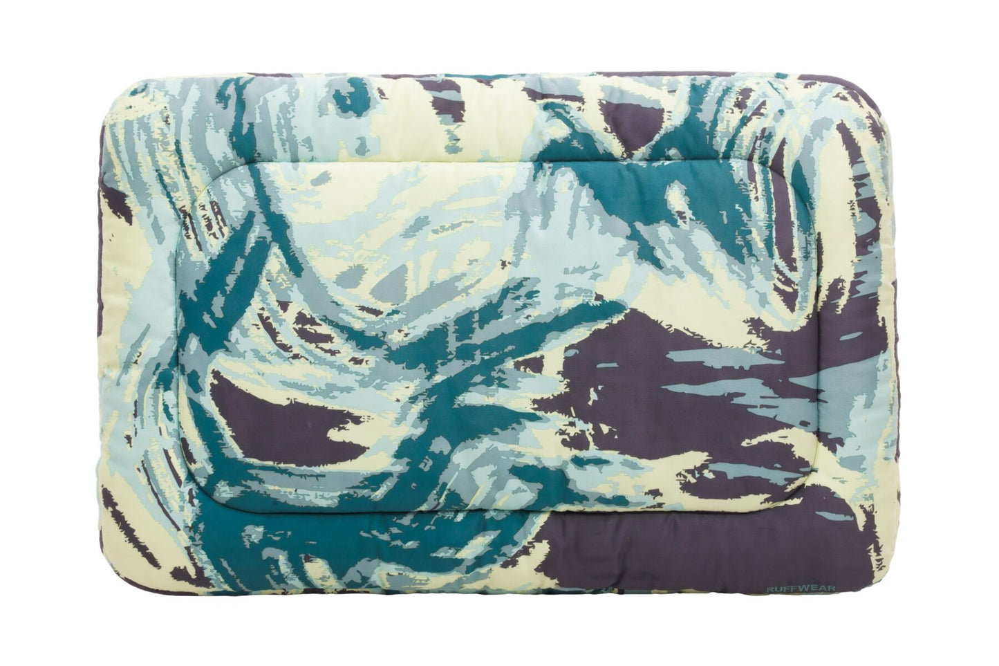 A studio shot of the Ruffwear Basecamp Bed in Sweeping Sage.
