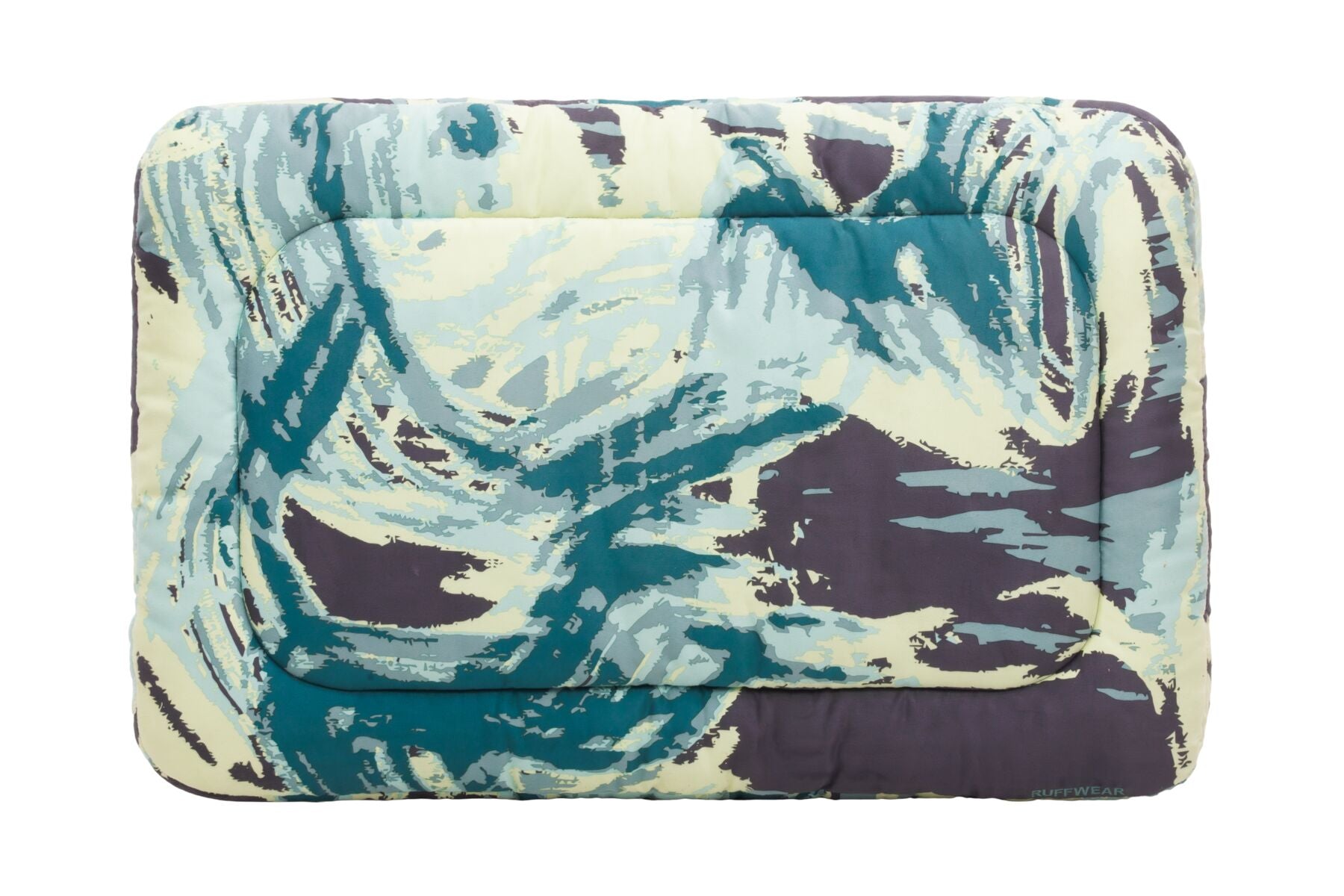 A studio shot of the Ruffwear Basecamp Bed in Sweeping Sage.