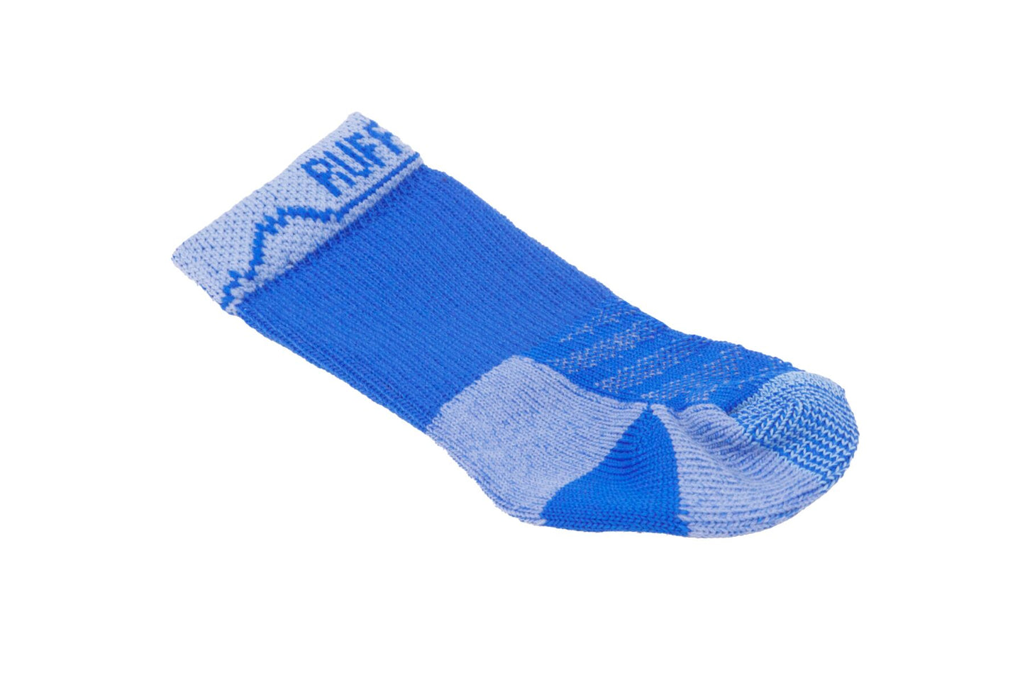 A singular Ruffwear Bark'n Boot Sock in Blue Pool.
