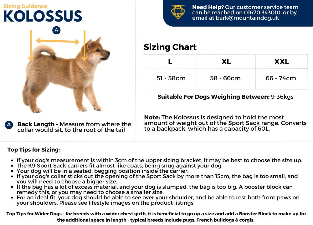 K9 Sport Sack - Kolossus (Large Only)