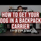 K9 Sport Sack - Kolossus - Big Dog Carrier & Backpacking Pack