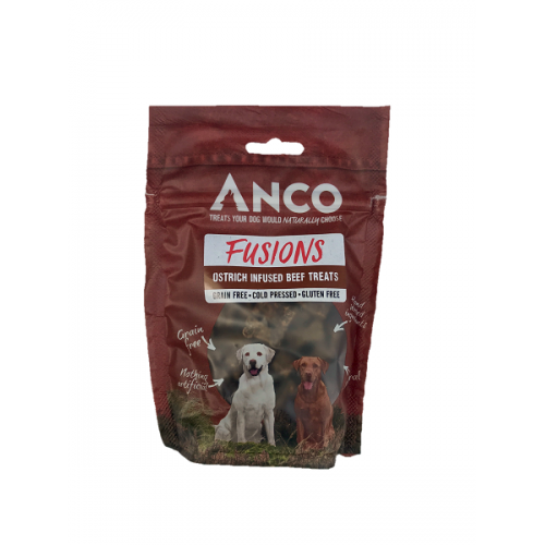 Anco - Fusions Cold Pressed Treats - Beef & Ostrich 