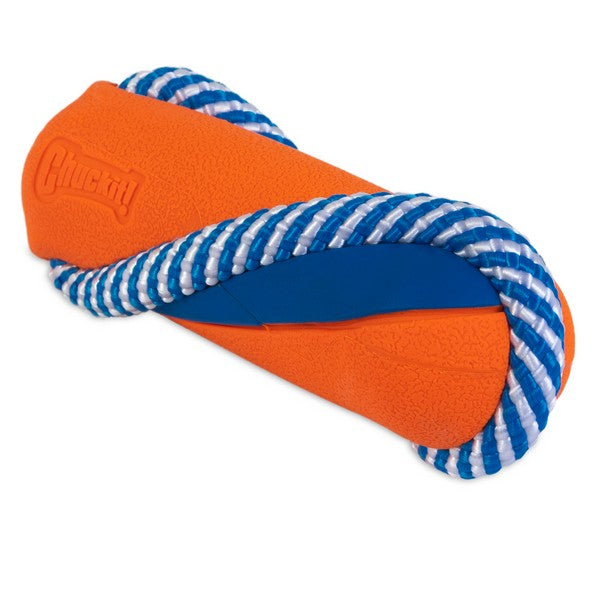 A stock image of the Chuckit! Bumper Tug with the rope wrapped around it.