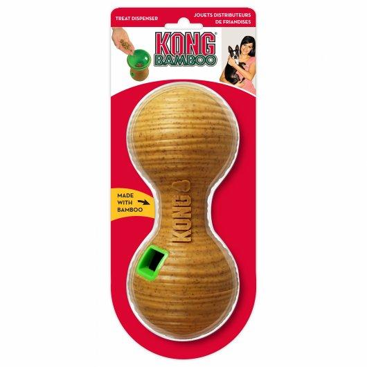 Stock image of the KONG Bamboo Dumbell, against a white background.