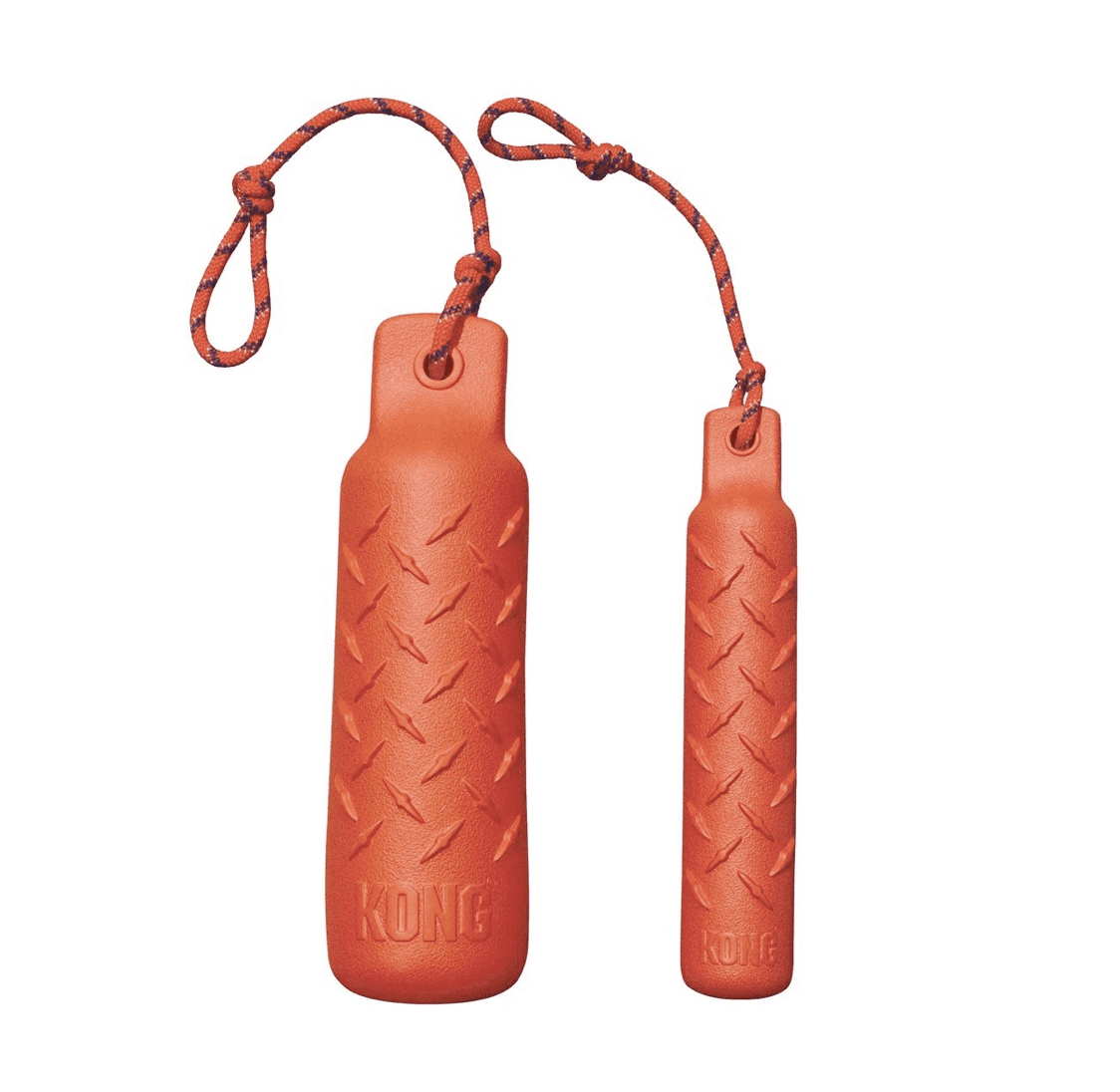 Stock image of the KONG Training Dummy, with a white background.