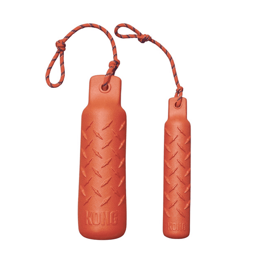 Stock image of the KONG Training Dummy, with a white background.