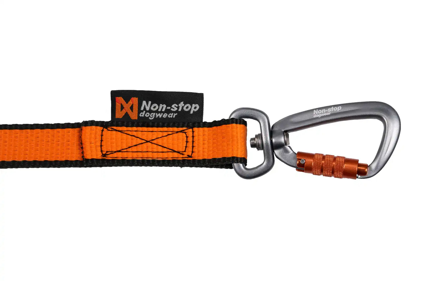 Stock image of the Bungee Double Lead, showing a carabiner on a white background.