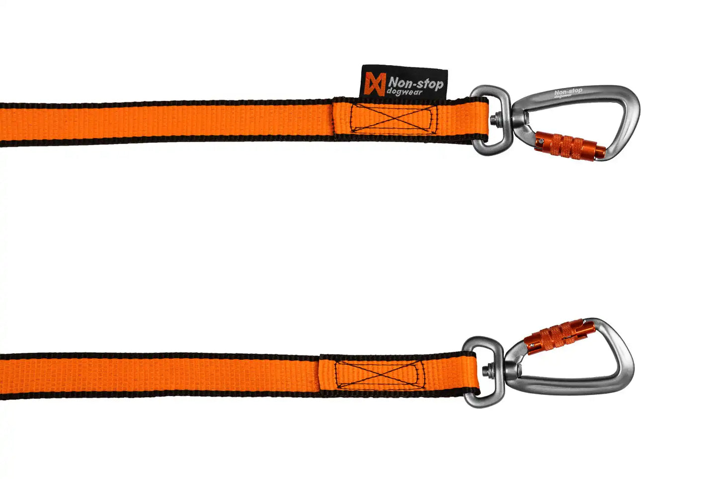 Stock image of the Bungee Double Lead, showing both carabiners on a white background.