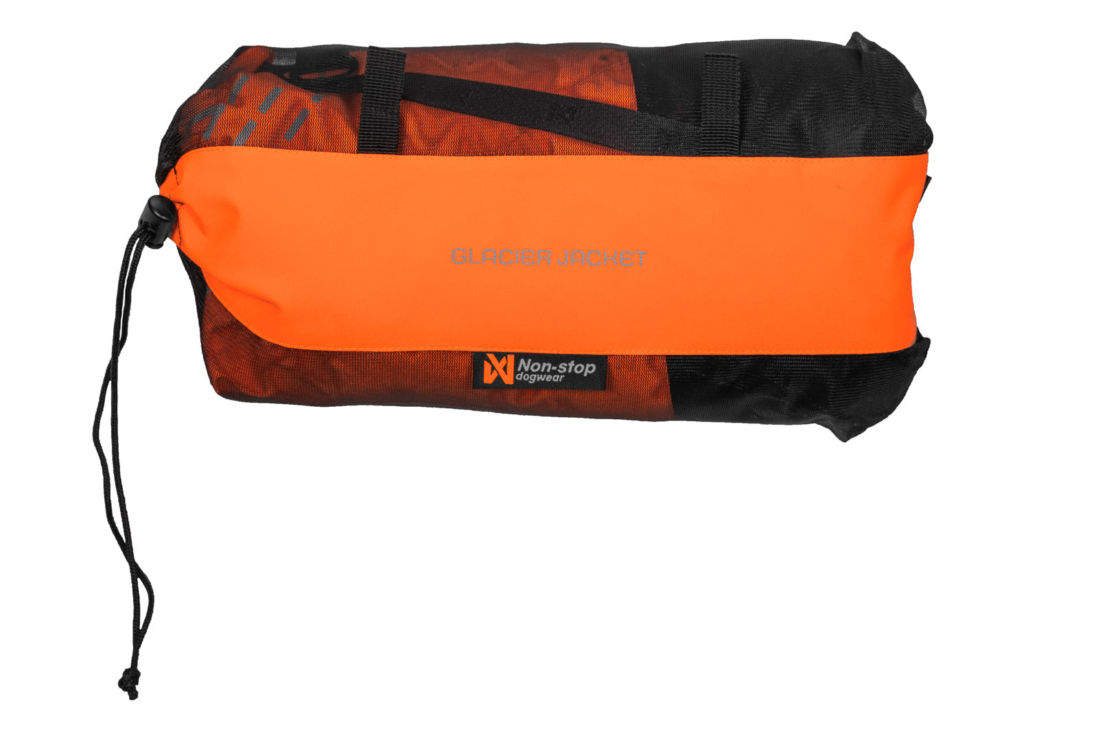 The Glacier Jacket v2 packed down into a bag.