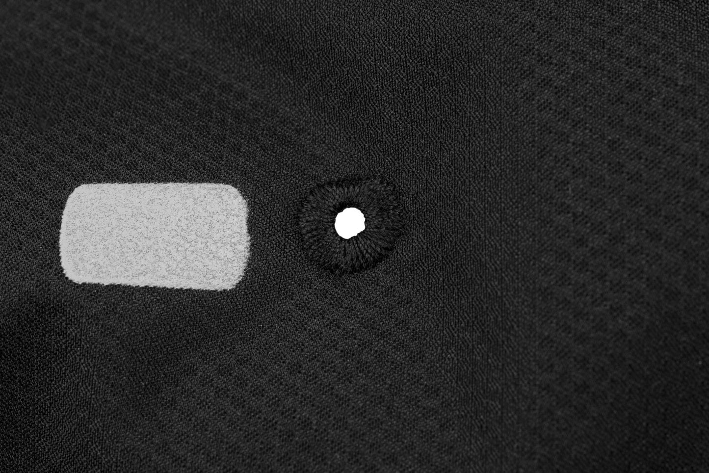 Details of the drainage holes for the Glacier Jacket.