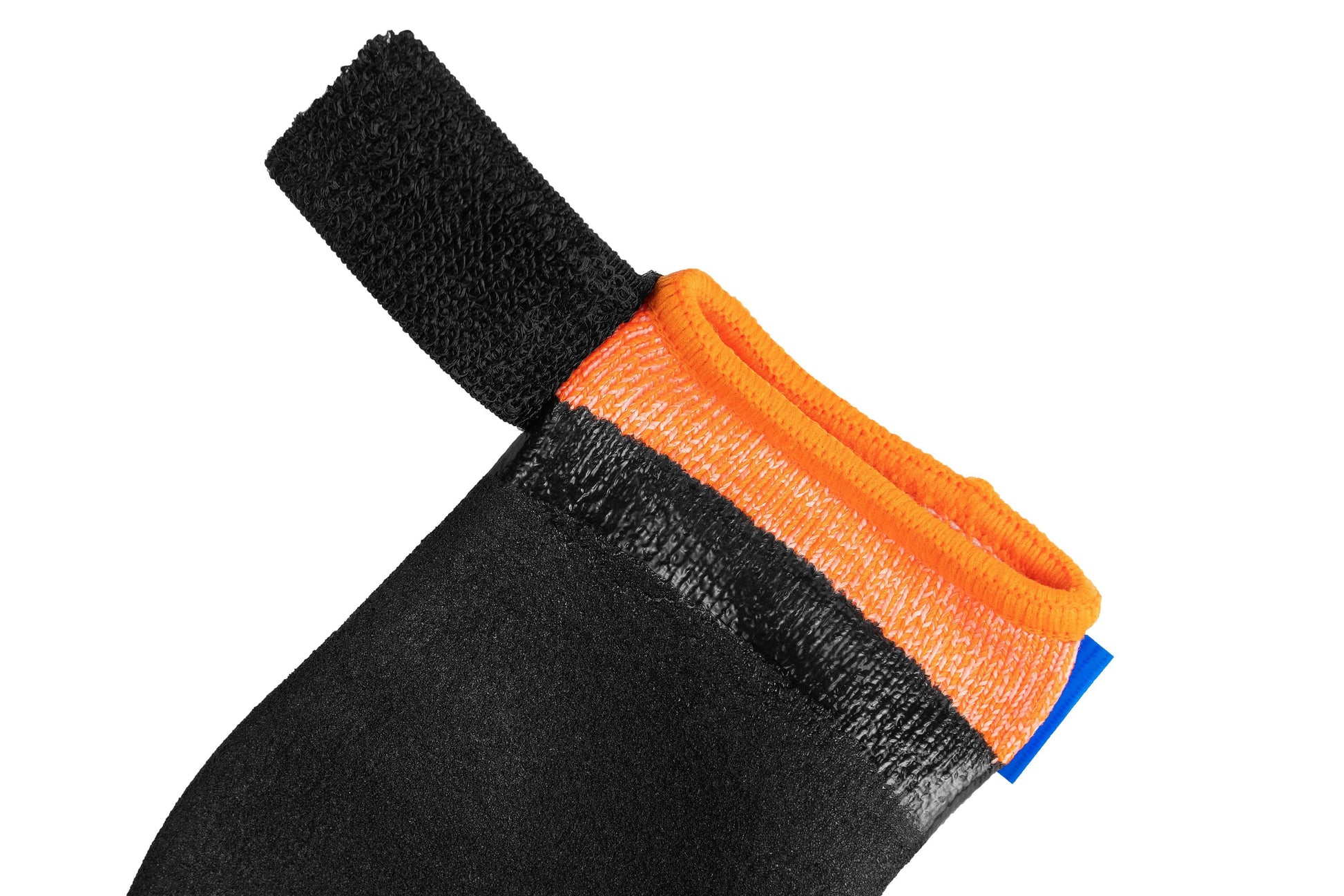 Stock image of the Protector Booties, showing the cinch strap on a white background.
