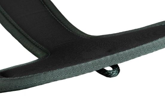 Detailed image of the Ramble Harness, showing the loop for mantrailing, on a white background.