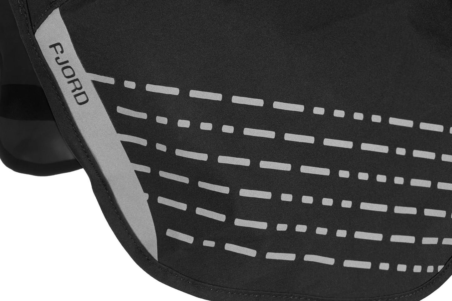 Stock image of the Fjord, showing the reflective detailing of the coat.