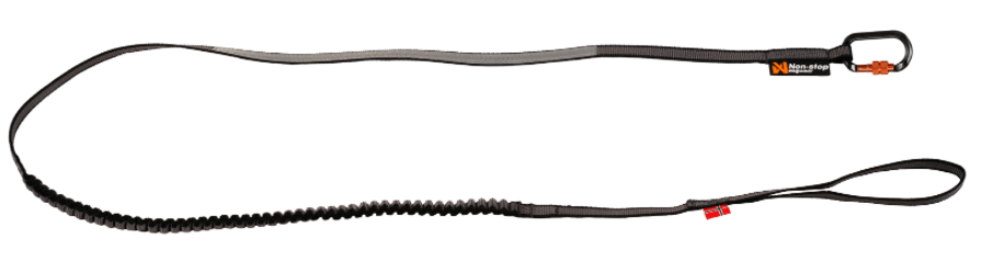 Stock image of the Touring Bungee Lead, showing the smaller carabiner clip.