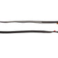 Stock image of the Touring Bungee Lead, a black dog lead with a carabiner and handle, with a white background.