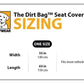 Ruffwear Dirtbag Seat Cover Sizing Chart.